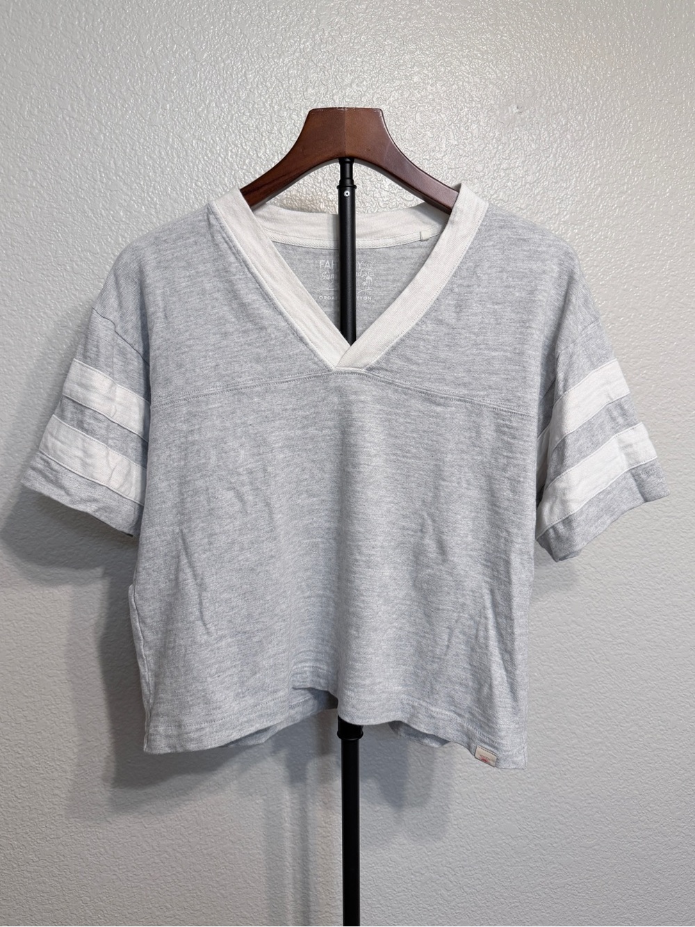 Faherty Varsity Sunwashed Cotton Stripe Short Sleeve T-Shirt - Women’s XS